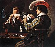 Theodoor Rombouts Card Players oil